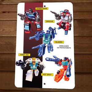 Protectobots G2 Unreleased 8x12 Metal‎ Wall Sign Poster Transformers